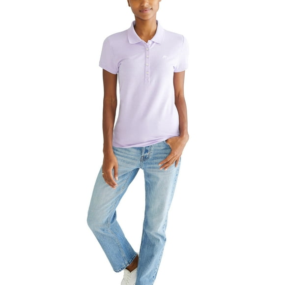 Playera Polo Aéropostale Aero Solid A87 Lavanda Escape Neon Talla L