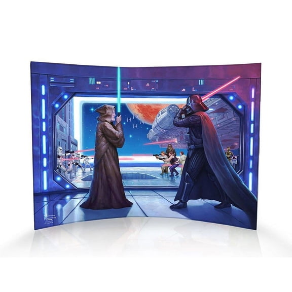 Star Wars (Obi Wans Final Battle) 10" x 7" Curved Acrylic Print ACP1007CUR622