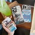thumbnail image 3 of Trend NASA Spaceman Nueva Carcasa Láser Gradiente Equipaje Textura Vertical Funda Para Teléfono Compatible Para iPhone 11 13 12 14 Pro MAX 14 Plus TPU Colorido A Prueba De Golpes Cubierta, 3 of 4