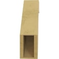 thumbnail image 4 of Ekena Millwork 5"W x 14"D x 18"H Del Monte Rough Cedar Woodgrain TimberThane Knee Brace, Primed, 4 of 6