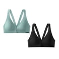 thumbnail image 1 of Womens Front Closure Bra Racerback Plus Size Unlined Underwire Full Coverage Bras, 1 of 3