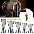thumbnail image 2 of New Measure Cup Stainless Steel Cocktail Shaker Measure Cup Dual Shot Drink Spirit Measure Jigger Bar Kitchen Tool Type 1-20-40ml, 2 of 6