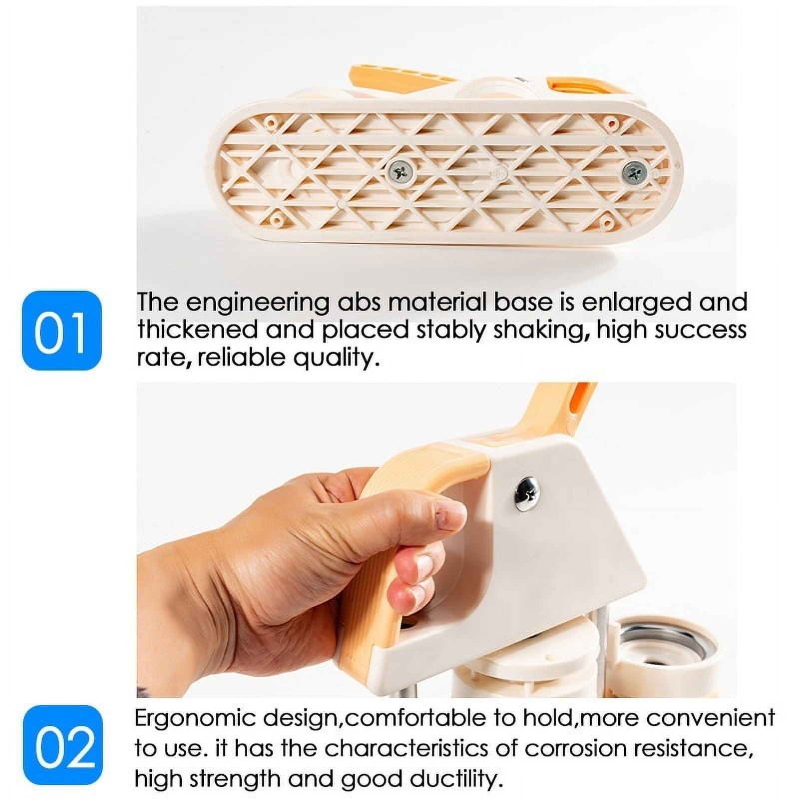Rotating Type Button Badge Maker Machine 25mm DIY Pin Button Making Set 100Set Badge Button Parts ,Beginner-Friendly