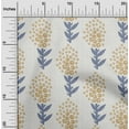 thumbnail image 2 of oneOone Polyester Spandex Light Brown Fabric Asian Block Floral Craft Projects Decor Fabric Printed By The Yard 56 Inch Wide, 2 of 4