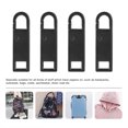 thumbnail image 3 of 4pcs Detachable Zipper Pull Tab Replacement Backpack Clothing Zipper Pullers, 3 of 9