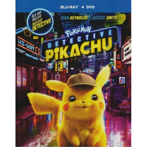 Pokemon Detective Pikachu Ryan Reynolds Pelicula Blu-ray+dvd Warner Bros Blu Ray + DVD