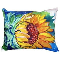 Betsy Drake NC544 16 x 20 in. Windy Sunflower No Cord Indoor & Outdoor Pillow