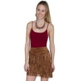 thumbnail image 3 of Scully Womens Cinnamon Boar Suede Fringe Skirt L, 3 of 3