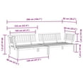 thumbnail image 3 of vidaXL Patio Pallet Corner Sofas Sectional Sofa Outdoor 2 Pcs Solid Wood Acacia, 3 of 4