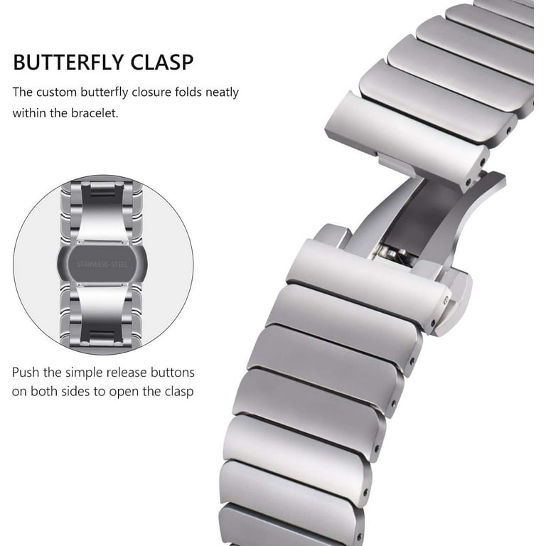 Luxury Titanium Steel Strap For Apple Watch Ultra 49mm Metal iWatch Band  42/44mm