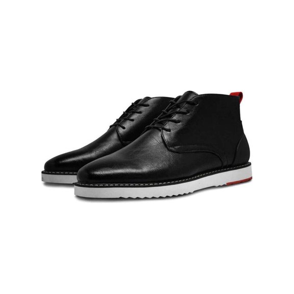 Mens Tayno Desert Chukka Boot Soft Leather Comfortable Cushion Sonoran Black