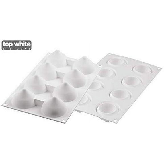 Silikomart "Goutte 55" Silicone Mold with 8 Cavities, Each 2.12 Inch Diameter x 1.57 Inch High