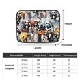 thumbnail image 4 of Funda para portátil de neopreno sublimada con cuadrícula de personajes de Pesadilla antes de Navidad y dije de goma, 4 of 7
