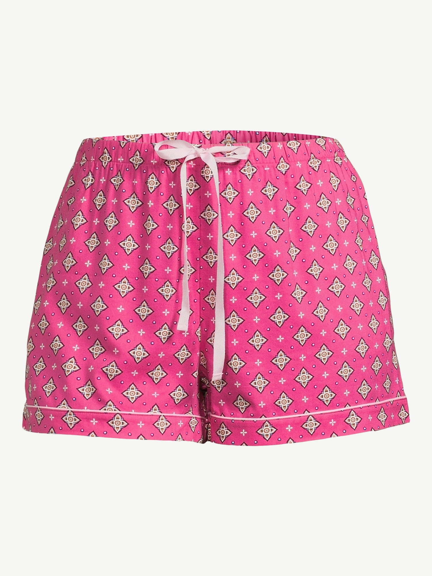 Joyspun Women's Woven Sleep Shorts, Sizes S to 3X