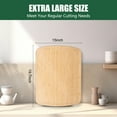 thumbnail image 3 of FungYuan 15x20 Kitchen Cutting Board-Bamboo Wood Kitchen Chopping Board, Butcher Block with Juice Groove, 3 of 7