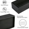 thumbnail image 3 of LotFancy Bathroom Decor Box, 2 Pack, Wood Rustic Toilet Tank Storage Basket,Black, 3 of 9