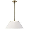 thumbnail image 4 of Nuvo Lighting Dover 3 Light Large Pendant White with Vintage Brass, 4 of 6
