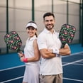thumbnail image 6 of Pickleball Paddles Set,Pioneer Flower Floral Print Pattern Fiberglass Surface Pickleball Racket Set with 2 Indoor Outdoor Pickleball Balls and Pickleball Bag,Pickle-ball Equipment, 6 of 6