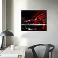 thumbnail image 3 of Red Sport Car in Black and White Posters Canvas Framed Wall Art Racing Cars Pictures Printed on Canvas Painting Artwork for Living Room Bedroom Interior Decoration, 3 of 4