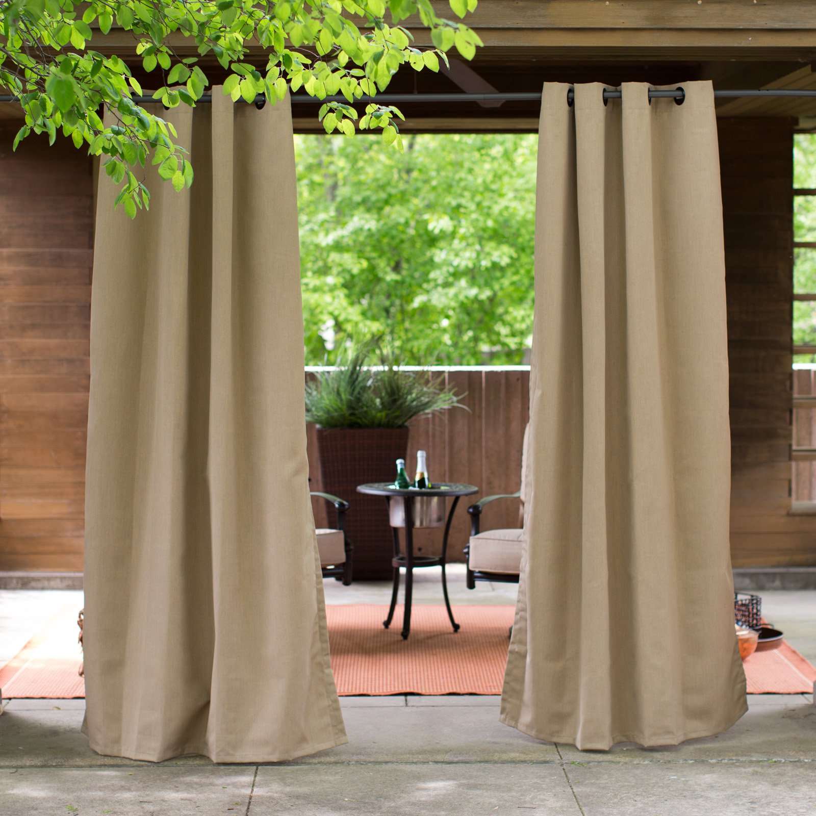 Coral Coast Sunbrella Outdoor Curtain Panel Walmart Com