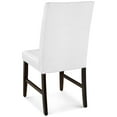thumbnail image 5 of Tufted Side Dining Chair, Set of 2, Faux Leather, Wood, White, Modern Contemporary Urban Design, Kitchen Room Cafe Bistro Restaurant Hospitality, 5 of 7