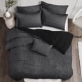 thumbnail image 4 of Juno Velvet Gray Comforter Set Full, 4 of 9