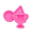thumbnail image 4 of Matsuzay Molde de silicona para medallas, pastel, Chocolate, hornear, bricolaje, Fondant, caramelo, pastelería, molde, tortitas, pasteles, Herramientas y accesorios para hornear Rosa 2 A799, 4 of 6