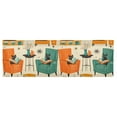 thumbnail image 6 of Yayeee Kitchen Valance Rod Pocket 54" x 18" Living Room Window Curtain, Black Cats Reading, 6 of 6