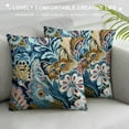 Creowell Mandala Throw Pillow Cover Haskell Teal Blue Bohemian Paisley