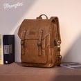 thumbnail image 2 of Mochila para portátil Montana West × Wrangler de cuero marrón, 2 of 6