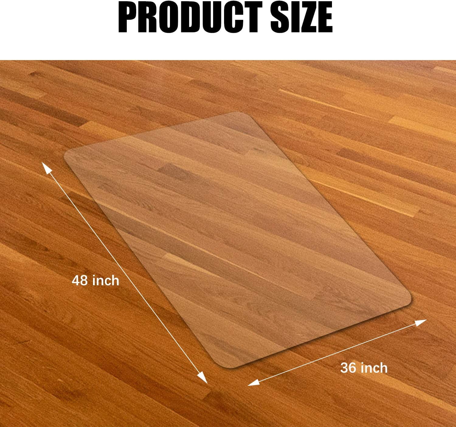 Azadx Office Chair Mat For Hardwood Floor 36 X 48, Plastic Mat For Off –  BlessMyBucket
