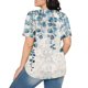 thumbnail image 4 of Fiudx Ropa de Mujer Top Estampado con Cuello Redondo y Manga Corta Informal para Mujer a La Moda, 4 of 6
