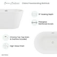 thumbnail image 6 of Claire 48" Freestanding Bathtub, 6 of 10