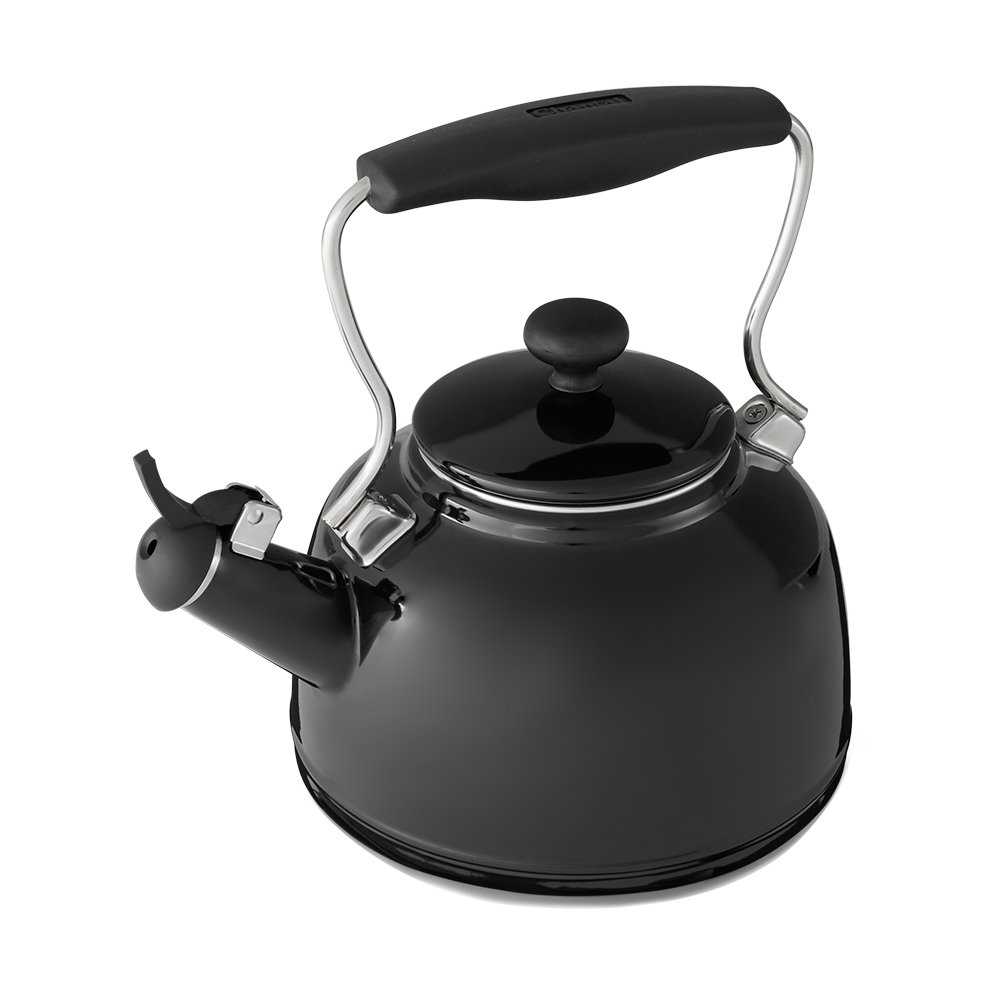 Chantal 1.7 Quart Durable Enamel on Steel Vintage Stovetop Tea Kettle
