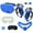 Blue, variant on Silicone Protective Accessory Set for Meta Quest 3S, Including Controller Handle Cover, VR Shell, Face Mask, Lens Cover, Thumb Grip, Eye Mask-A-Pink