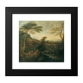 thumbnail image 2 of Josef Faistenberger 22x20 Black Modern Framed Museum Art Print Titled - Landscape with Grazing Cows (1710-1720), 2 of 5