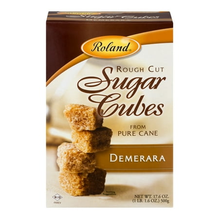 Roland Rough Cut Sugar Cubes Demerara, 17.6 OZ