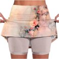 thumbnail image 2 of Mqqzkk Women's Floral Skorts Skirts Inner Shorts Tennis Skort Running Sports Pickleball Skirt Athletic Sports Shorts Skirts, 2 of 6