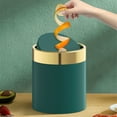 thumbnail image 3 of Baohd Convenient Garbage Can Silent Opening And Closing Trash Bin Wide Application Pine Leaf Green 1.5L, 3 of 6