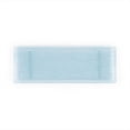 thumbnail image 2 of Turgla Fusion Glass 13.75" x 5" x h:0.5" Rectangular Blue Glass Platter (Set of 2), 2 of 6