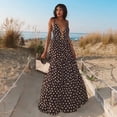 thumbnail image 2 of MLQIDK Women Elegant V Neck Long Skirt One Piece Swimsuit Tummy Control Ruched Solid Color Bathing Suit with Crisscross Back Black M, 2 of 4