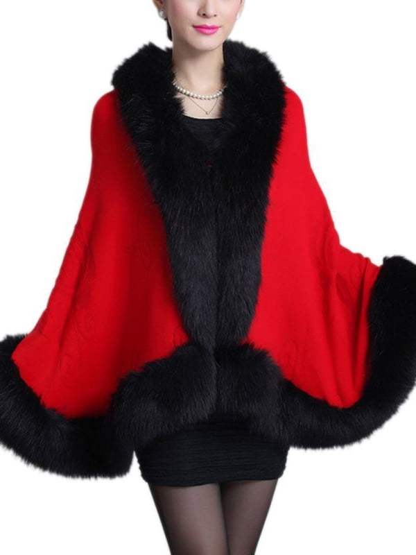 faux fur shawl walmart