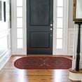 thumbnail image 5 of Ottomanson Non-Slip Hallway Runner Rug 20" x 59" Oval Perfect for High Traffic Areas, Red Oriental, 5 of 8