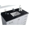 thumbnail image 2 of 48 Inch White Cabinet With Black Wood Counter top - Laviva, 2 of 3