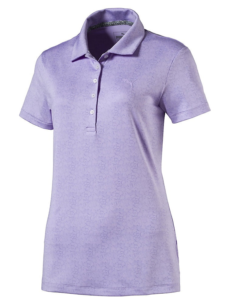 puma purple golf shirt