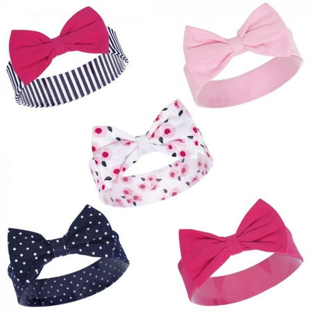 UPC: 0660168765021 | Little Treasure Baby Girl Cotton Headbands 5pk  Polished  One Size