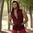 thumbnail image 2 of Men Casual Fitness Casual Double Zipper Tank Tops Sleeveless Vest Top Male Streetwear Cami Shirts, 2 of 5