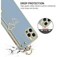 thumbnail image 4 of iPhone 11 Pro Case, Phone Case for iPhone 11 Pro, Cute Heart Wristband Lanyard Cross Body Strap Electroplated Camera Protection Shockproof Protective Case Girls for iPhone 11 Pro 5.8"-Grey, 4 of 16
