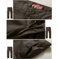 thumbnail image 6 of Matchstick Men's Retro Relaxed Plus Size Cargo Pants with Multi Pockets, 6 of 8