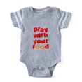 thumbnail image 1 of CafePress - FIN Play With Your Food 2 - Cute Infant Baby Football Bodysuit, 1 of 1
